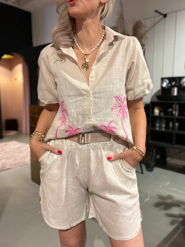 Kastgeluk short Elli gold